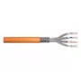 DIGITUS installation cable - Cat 7 - S/FTP - AWG 23/1 - simplex - 100m - Orange