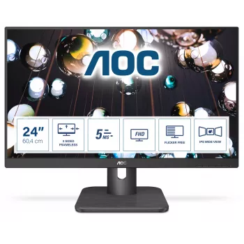 AOC E1 24E1Q computer monitor 60.5 cm (23.8 inch) 1920 x 1080 pixels Full HD LED Black