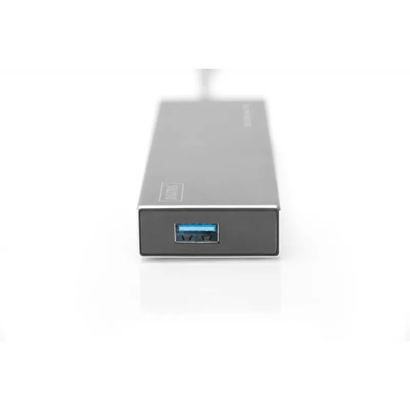 DIGITUS USB 3.0 Hub, 7-port Incl. 5V/3,5A power supply, Aluminium housing