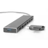 DIGITUS USB 3.0 Hub, 7-port Incl. 5V/3,5A power supply, Aluminium housing