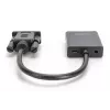 DIGITUS VGA to HDMI Converter + Audio (3.5mm) Full HD (1080p), cable type 15cm black