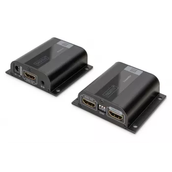 DIGITUS HDMI Extender Set, 50 m over network cable (CAT6/6a/7), EDID, 1x HDMI loop out, FHD 1080p