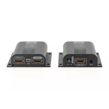 DIGITUS HDMI Extender Set, 50 m over network cable (CAT6/6a/7), EDID, 1x HDMI loop out, FHD 1080p