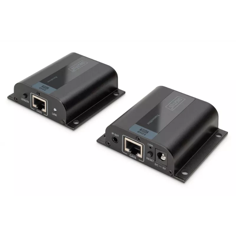 DIGITUS HDMI Extender Set, 50 m over network cable (CAT6/6a/7), EDID, 1x HDMI loop out, FHD 1080p