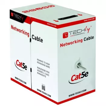 Techly ITP8-FLU-0305 networking cable Grey 305 m Cat5e U/UTP (UTP)