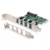 DIGITUS USB 3.0, 4 Port, Pci-e Add-On card 4 Ports A/F External VL805 chIPSet