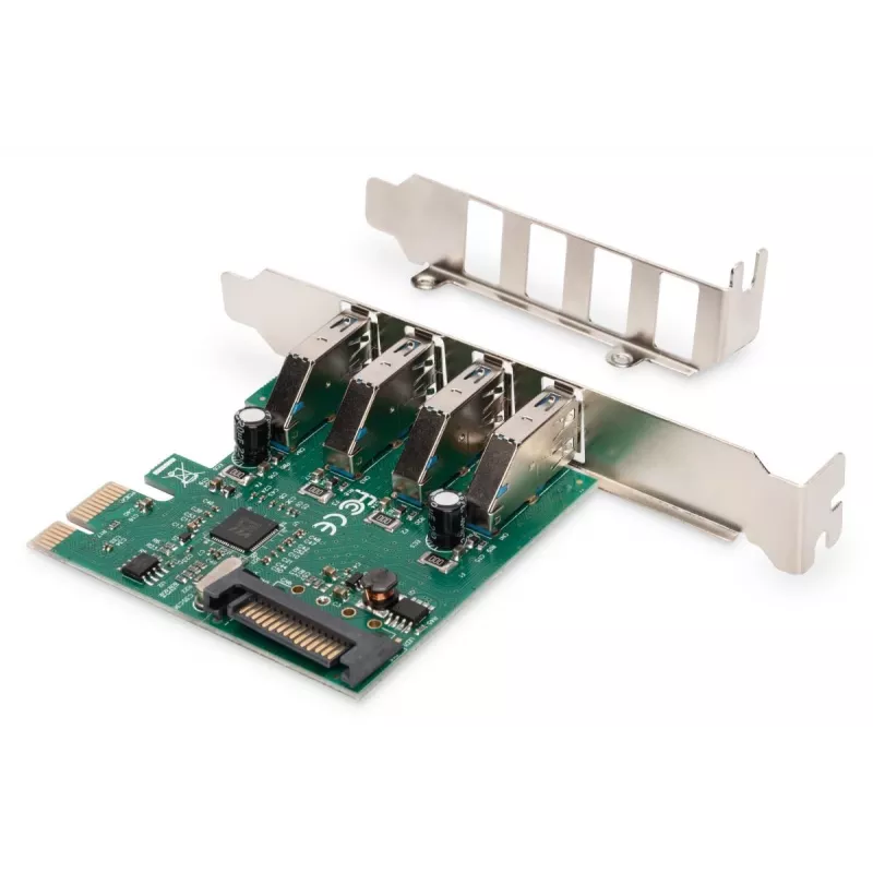 DIGITUS USB 3.0, 4 Port, Pci-e Add-On card 4 Ports A/F External VL805 chIPSet