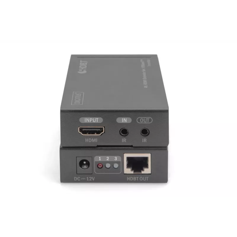 DIGITUS 4K HDMI Extender Set, HDBaseT 70 m over network cable (Cat 5E, 6, 7) UHD 4K2K/30 Hz