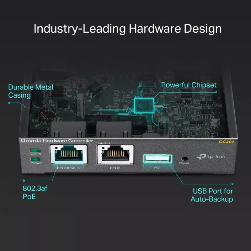 TP-Link Omada Hardware Controller, Black, Internal, 1200 MHz, 1024 MB, DDR3, 4000 MB