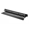 DIGITUS 1U cable management cage detachable rear plate, color black (RAL 9005)