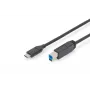 DIGITUS ASSMANN USB Type-C connection cable, type C to B M/M, 2m 3A, 5GB 3.0 Version black