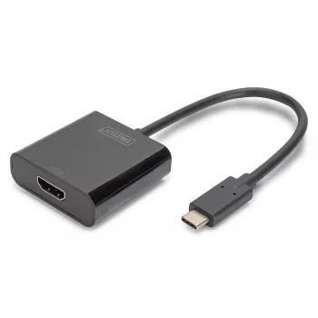 DIGITUS USB Type-C to HDMI Adapter, 4K/30Hz cable length: 20cm black
