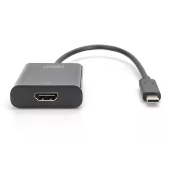 DIGITUS USB Type-C to HDMI Adapter, 4K/30Hz cable length: 20cm black