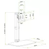 Techly ICA-LCD 260 monitor mount / stand 68.6 cm (27 inch) Desk White