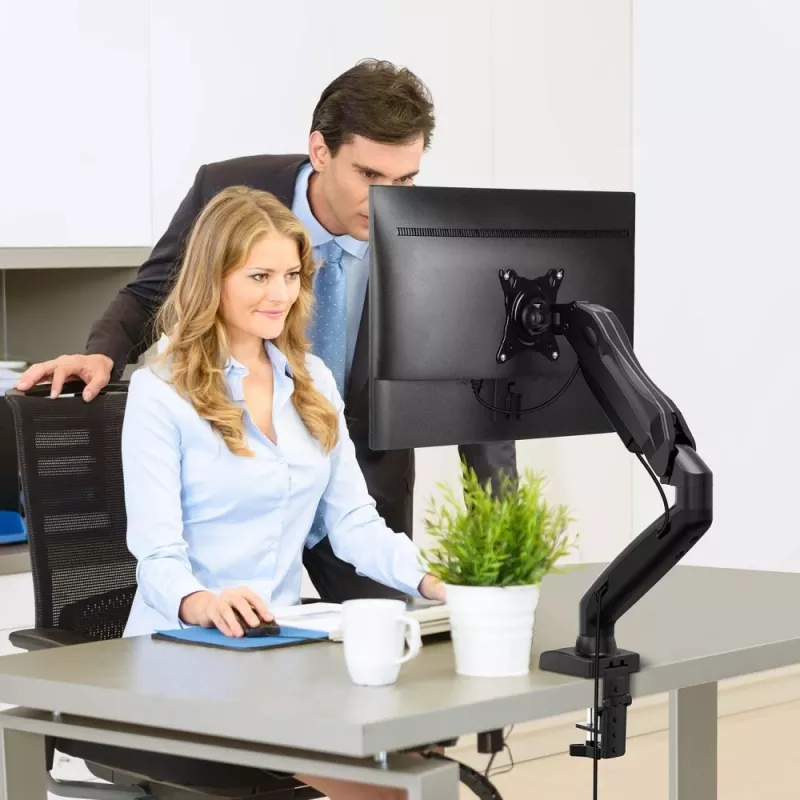 Techly ICA-LCD 514 monitor mount / stand 68.6 cm (27 inch) Desk Black