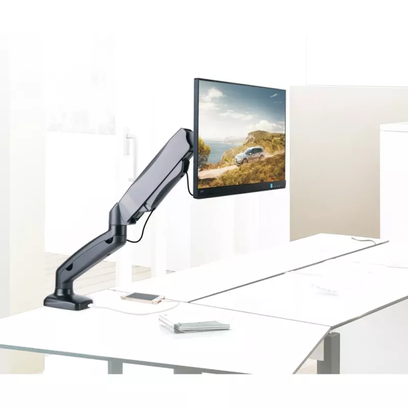 Techly ICA-LCD 514 monitor mount / stand 68.6 cm (27 inch) Desk Black