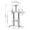 Techly ICA-TR24 TV cabinet/entertainment center 1 shelves