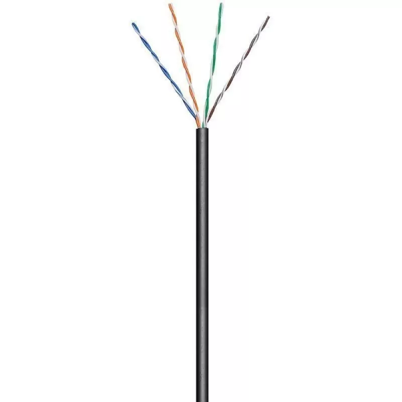 Techly ITP7-UTP-0100LO networking cable Black 100 m Cat5e U/UTP (UTP)