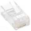 Intellinet RJ45 Modular Plugs, Cat5e, UTP, 3-prong, for solid wire, 15 µ gold plated contacts, 100 pack