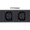 Intellinet 19 inch 1U Rackmount 8-Output C13 Power Distribution Unit (PDU) With Removable Power Cable and Rear C20 Input