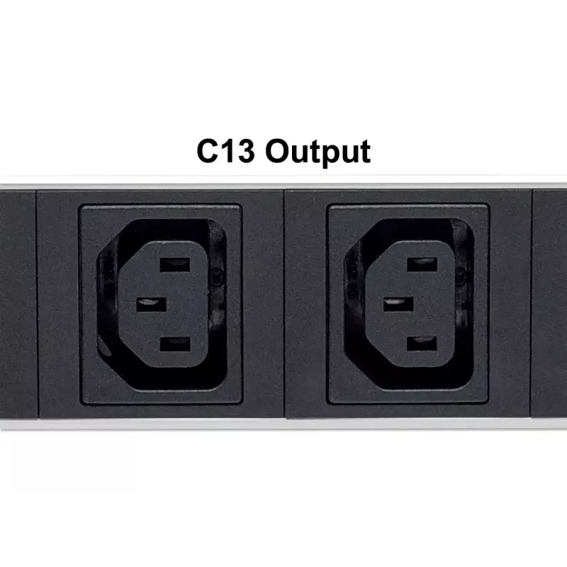 Intellinet 19 inch 1U Rackmount 8-Output C13 Power Distribution Unit (PDU) With Removable Power Cable and Rear C20 Input