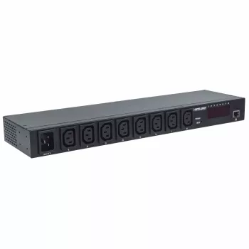 Intellinet 19 inch Intelligent 8-Port PDU, 19 inch Rackmountable C13 Intelligent Power Distribution Unit; Monitors Power, Temperature and Humidity