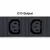 Intellinet 19 inch Intelligent 8-Port PDU, 19 inch Rackmountable C13 Intelligent Power Distribution Unit; Monitors Power, Temperature and Humidity