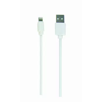 GEMBIRD USB to 8-pin Charging And Data Cable, 1m - White