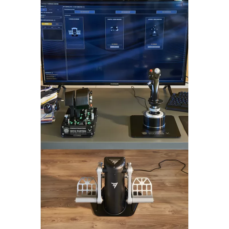 Thrustmaster TPR Rudder Black, Silver USB Flight Sim Analogue PC