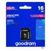 MicroSDHC memory card GOODRAM 16 GB Class 10 UHS-I (U1), read 100 MB/s, write 10 MB/s, magnet-proof, with SD adapter