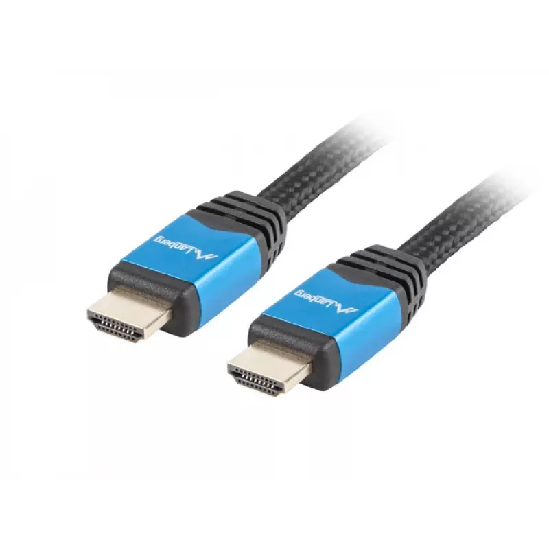 HDMI cable LANBERG CA-HDMI-20CU-0018-BL 1.8 m, HDMI 2.0, 18 Gbit/s, 2160p, ARC, Ethernet