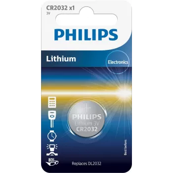 Philips Minicells Battery CR2032/01B, Single-use battery, CR2032, Lithium, 3 V, 1 pc(s), 10 year(s)