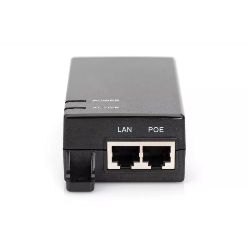 DIGITUS Gigabit PoE Injector, 802.3af 10/100/1000Mbps, Power Pins:4/5(+),7/8(-), Output max. 48V, 15.4W