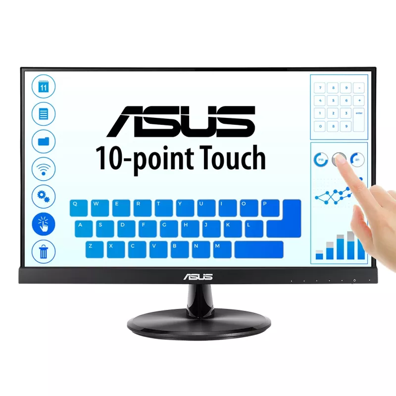 ASUS VT229H computer monitor 54.6 cm (21.5 inch) 1920 x 1080 pixels Full HD LED Touchscreen Black