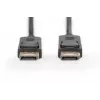 DIGITUS DisplayPort connection cable, DP M/M, 2m w/interlock, DP, 1.1a conform black