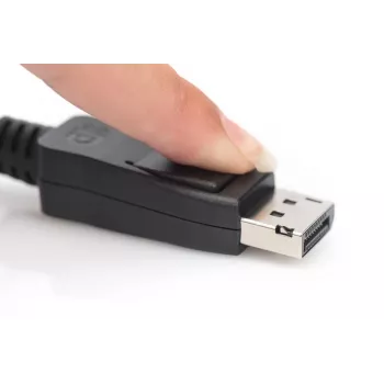 DIGITUS DisplayPort Cable, M/M, 2m w/interlock, Ultra HD 8K, Vers. 1.3/1.4, standard