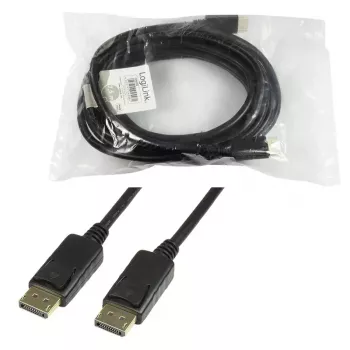 DisplayPort cable LogiLink CV0076 7.5 m Black