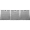 Wall-mounted extractor Whirlpool AKR 559/3 IX, Aluminium filter, Noise level: N/A