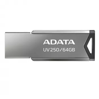 CompactFlash USB flash drive ADATA UV250 64 GB, silver, 45.4×14.9×5.35 mm, 5.6 g