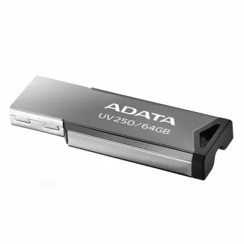 CompactFlash USB flash drive ADATA UV250 64 GB, silver, 45.4×14.9×5.35 mm, 5.6 g