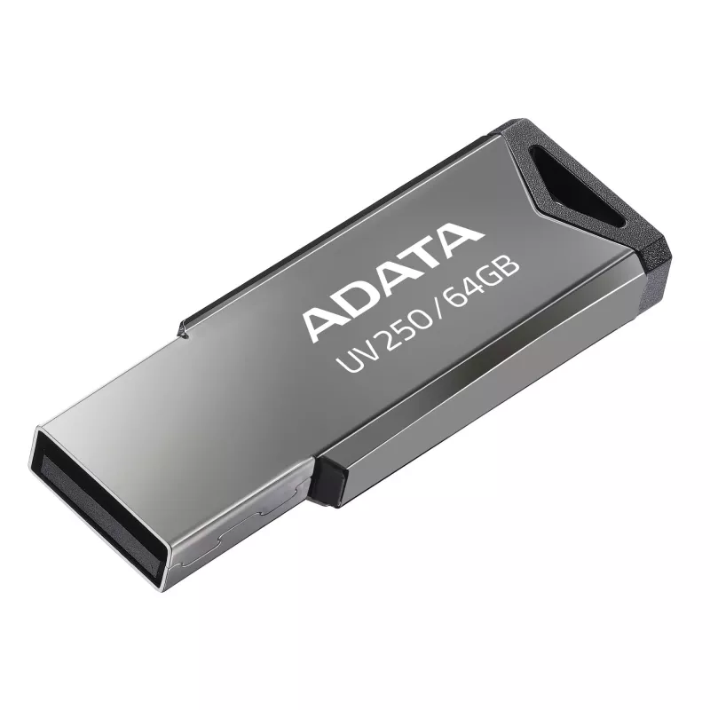 CompactFlash USB flash drive ADATA UV250 64 GB, silver, 45.4×14.9×5.35 mm, 5.6 g