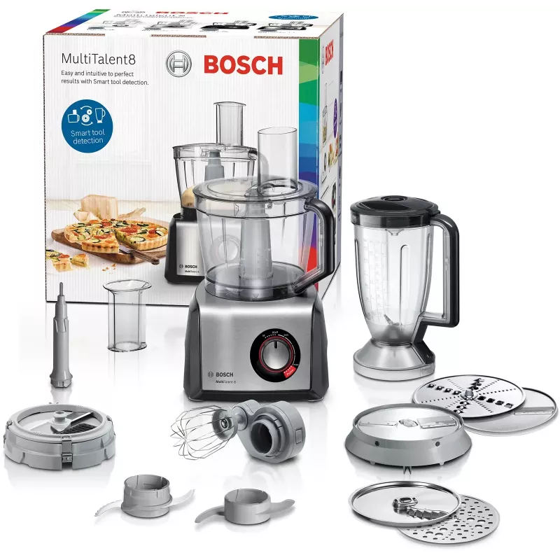 Bosch MC812M865 food processor 1250 W 3.9 L Black, Stainless steel