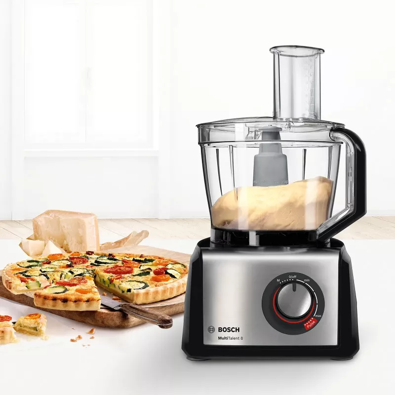 Bosch MC812M865 food processor 1250 W 3.9 L Black, Stainless steel