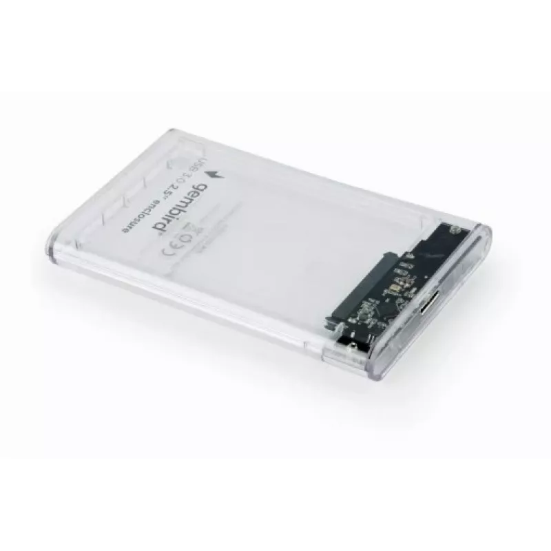 GEMBIRD USB 3.0 2.5in SATA HDD Enclosure For 9.5mm Drive, Transparent Plastic