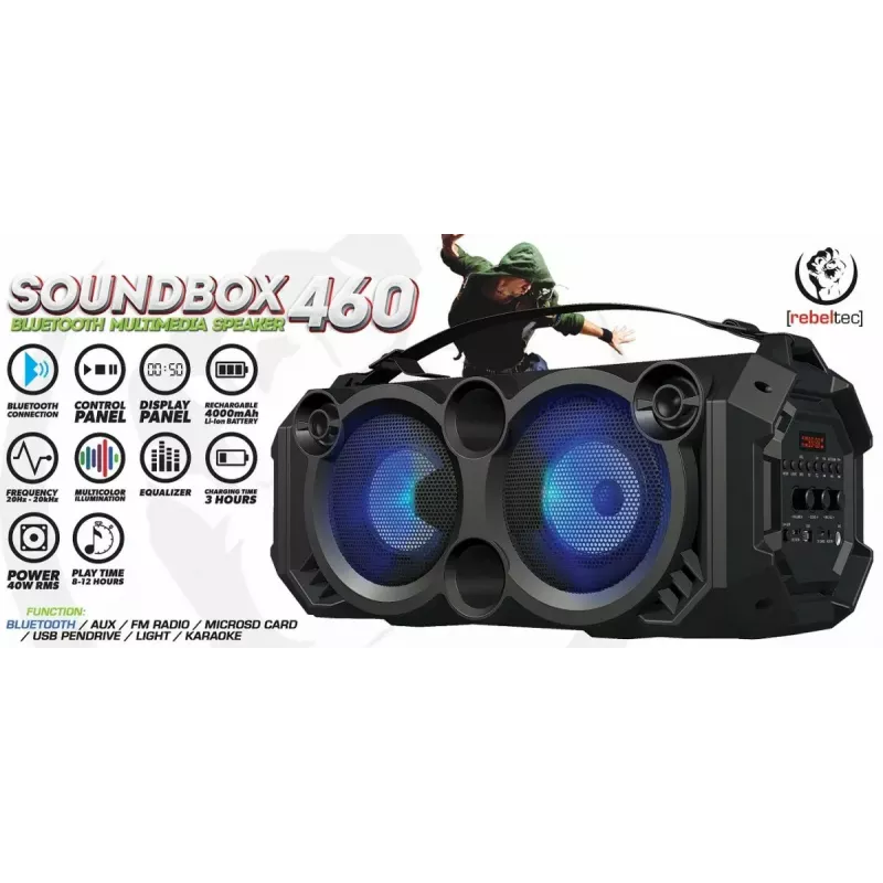 Bluetooth Speaker SoundBox 460, Black