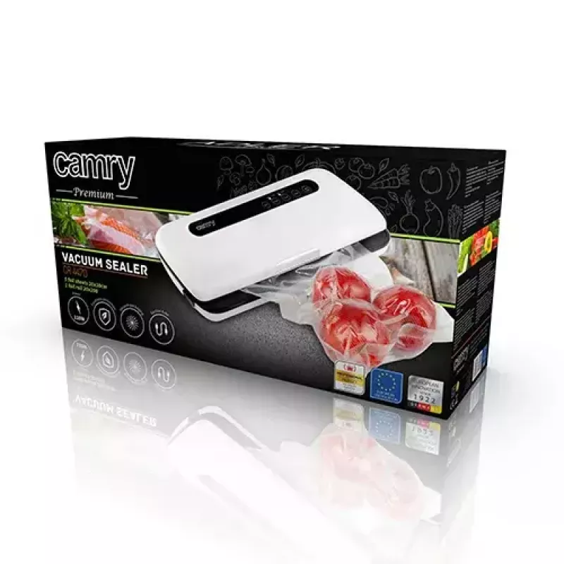 Vacuum sealer Adler CR 4470 (white) — 110 W, touch control, cord storage, includes 5 vacuum bags