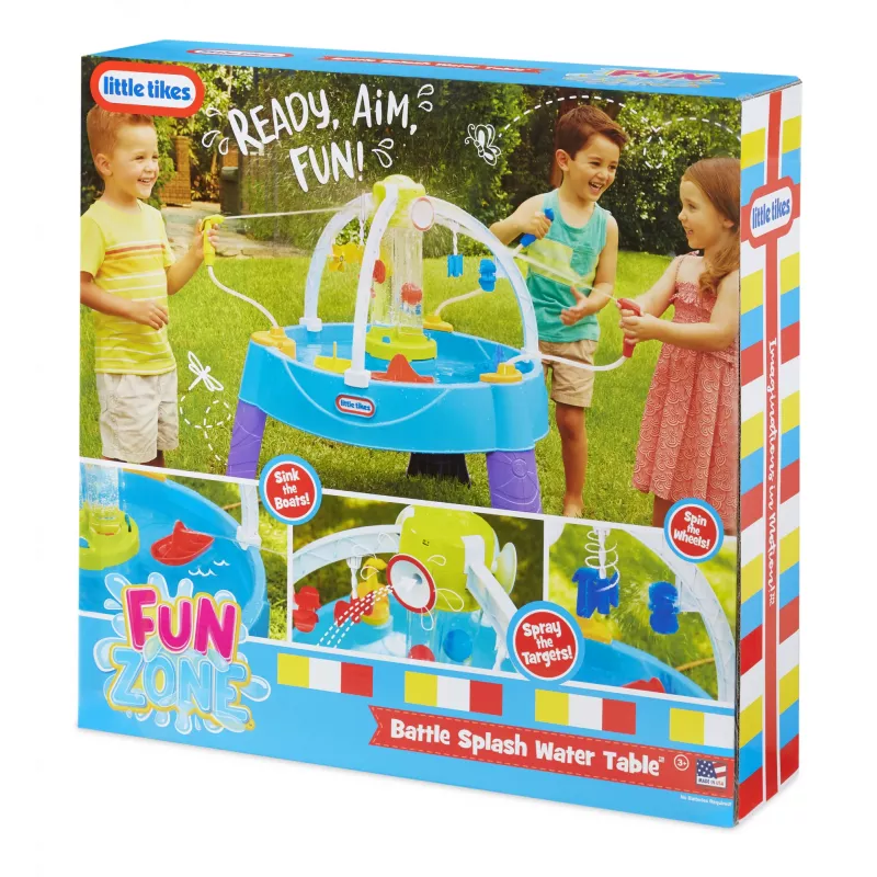 Little Tikes Fun Zone Battle Splash Water Table, Water table, Outdoor, 3 yr(s), Plastic, Multicolour