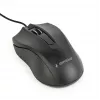 Wired ambidextrous optical mouse Gembird MUS-3B-01 — USB Type-A, 1000 DPI, 3 buttons, black