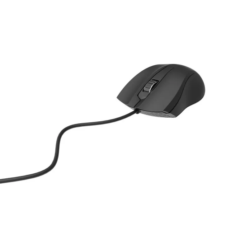 Wired ambidextrous optical mouse Gembird MUS-3B-01 — USB Type-A, 1000 DPI, 3 buttons, black