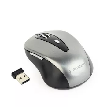GEMBIRD Wireless Mouse Optical MUSW-4B-04-BG - 4 Button Black/Spacegrey